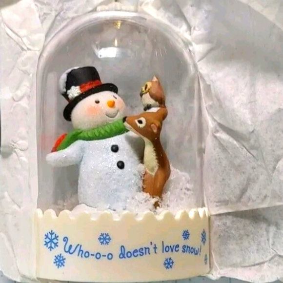 2012 Hallmark Keepsake Ornament Club Who-o-o Doesn't Like Snow Globe Ornament - Picture 2 of 3